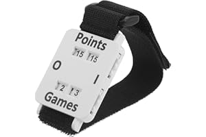 Milisten Portable Adjustable Wristband Score Counter Watch for Cricket Tennis Ping Pong, Sports Training