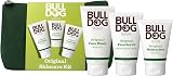 Bulldog Skincare Gift Set for Men Original Moisturiser Wash Scrub Wash Bag