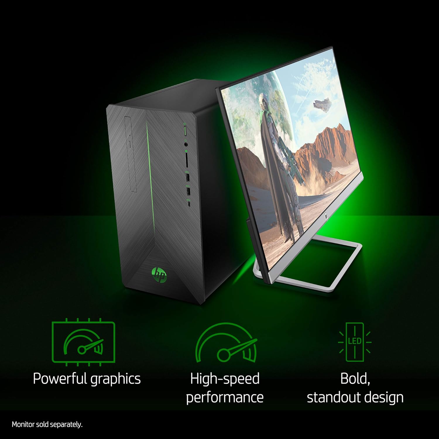 vr ready hp pavilion gaming pc desktop computer