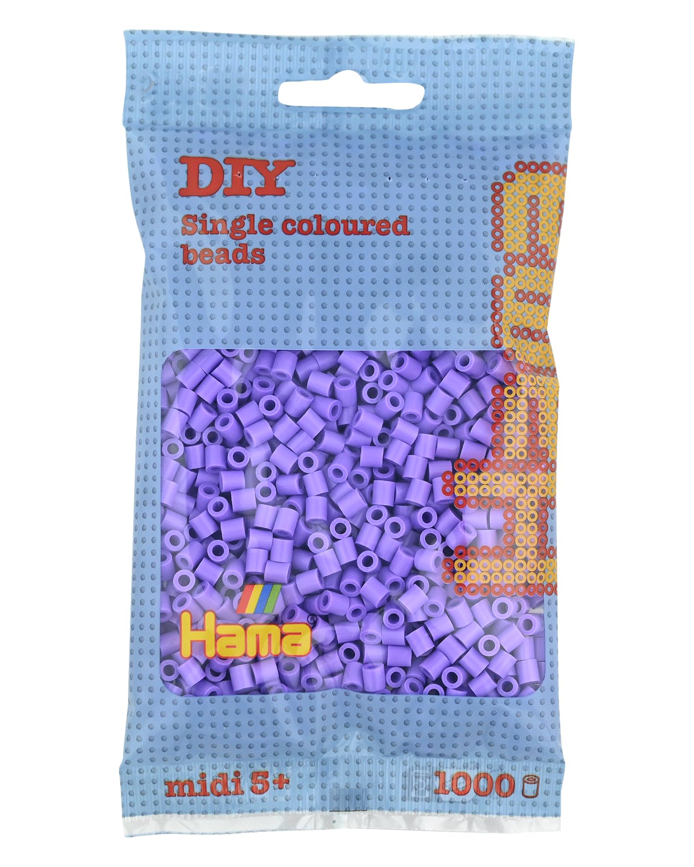 Hama 207-45 Beads - Pastel Purple (1000 Midi Beads)