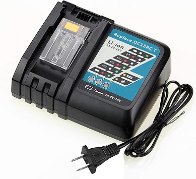 Topbatt Dc18rc Battery Charger For Makita 14 4v 18v Lithium Ion Battery Bl1815 Bl1830 Bl1840 Bl1850 Bl1430 Bl1440 Bl1450 Amazon Com