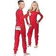 BIG FEET PAJAMA CO. One Piece Onesie Union Suit Boys & Girls Kids Pajamas Sign on Rear