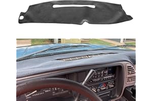 KEDAKEJI Dashboard Dash Cover Compatible with 1997-2000 Chevy Chevrolet Silverado/GMC Sierra C1500 C2500 C3500 K1500 K2500 K3500 1997-1999 GMC Yukon/Chevy Tahoe 1999-2000 Cadillac Escalade Dash Mat (Gray)