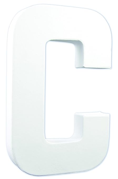 Decopatch Gran Letra C De Papel Maché 3 X 135 X 205 Cm