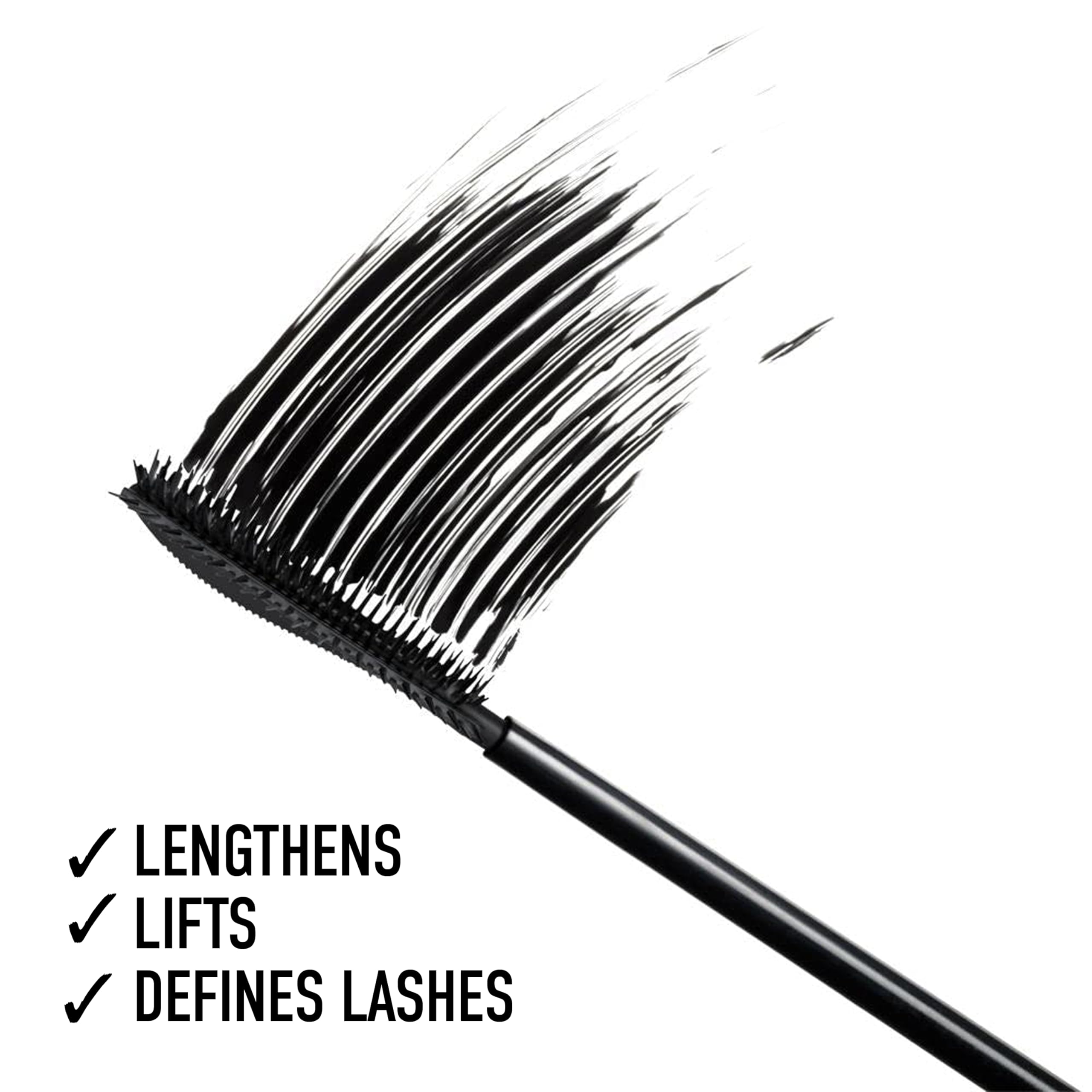 bareMinerals Strength & Length Serum-Infused Black Mascara with Plant-Based Lash Serum, Lengthens, Lifts & Defines for Healthier Lashes, Vegan, Safe for Contact Lens Wearers