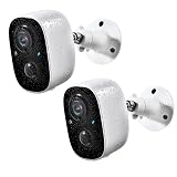 Geekee Security Cameras Wireless Outdoor 2-Way Talk Battery Powered Wi-Fi Cameras for Outside and Indoor 2K Night Vision AI Motion Detection Siren Alarm IP65 Weatherproof 2-Pack