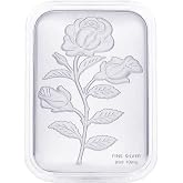 Shop LC 999 Fine Silver Emboss Sheet, Silver Bar Style Collectible, 10mg | 31x45.50mm, Precious Metal, Collectors Item