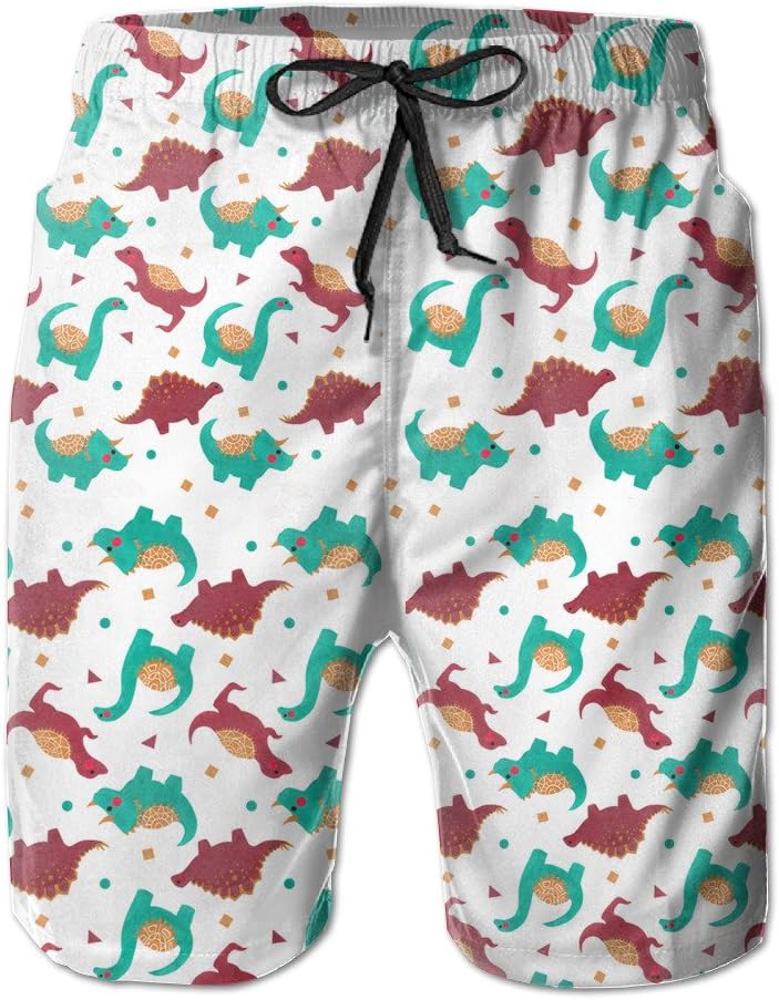 Spunky Monkey And Banana Mens Beach Shorts With Pockets Quick Dry Beach Trunks