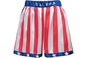 Regenboog American Flag Boxing Shorts Men and Women,Rocky Balboa Costume Adult,Satin Boxer Shorts