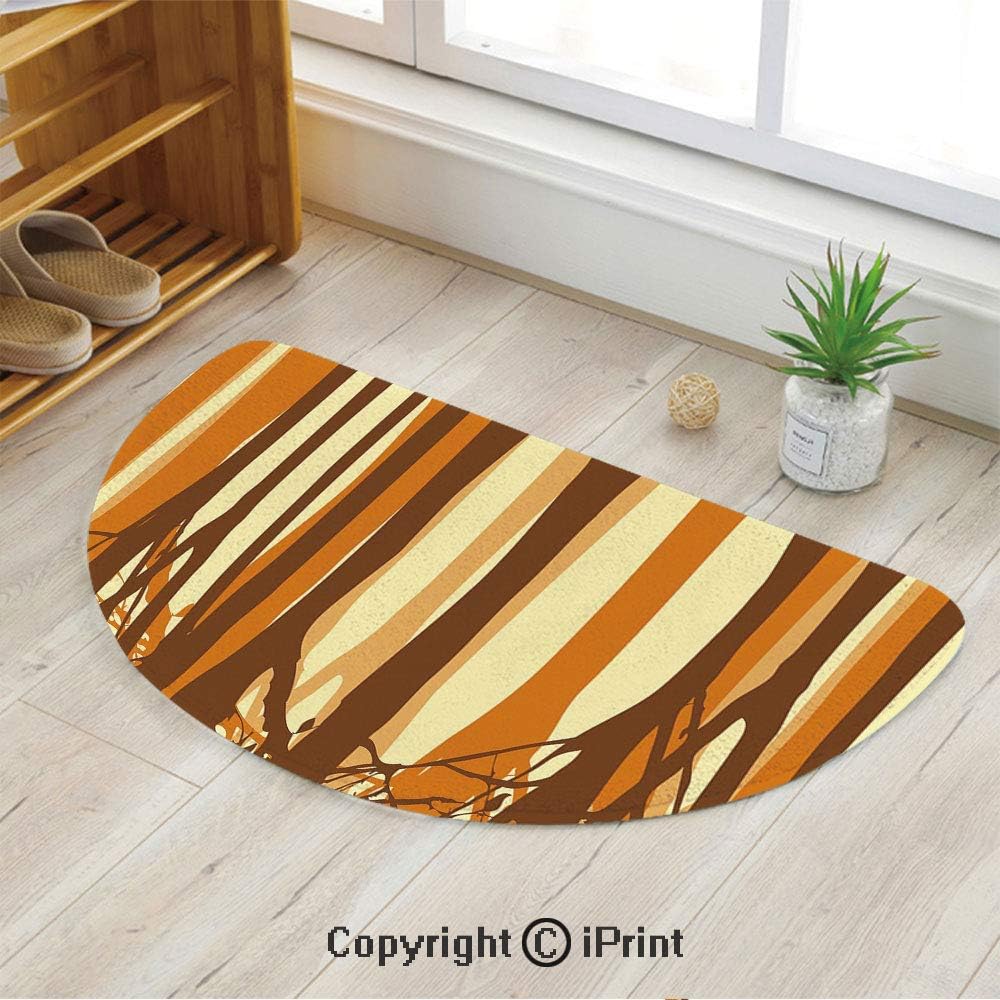 LEFEDZYLJHGO Semicircle Area Rug Carpet, Door mat Indoors
