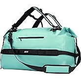 MIER Large Waterproof Duffel Bag Rolltop Dry Backpack Duffle Bags for Kayaking, Rafting, Boating, Swimming, Camping, Travel, Gym, Beach, 60L/80L