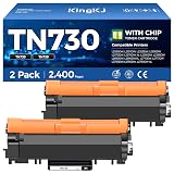 TN730 Black Toner Cartridge 2-Pack Compatible Replacement for Brother TN-730 TN760 MFC-L2710DW MFC-L2750DW DCP-L2550DW HL-L2350DW HL-L2395DW HL-L2370DW HL-L2390DW MFC-L2690DW HL-L2325DW Laser Printer