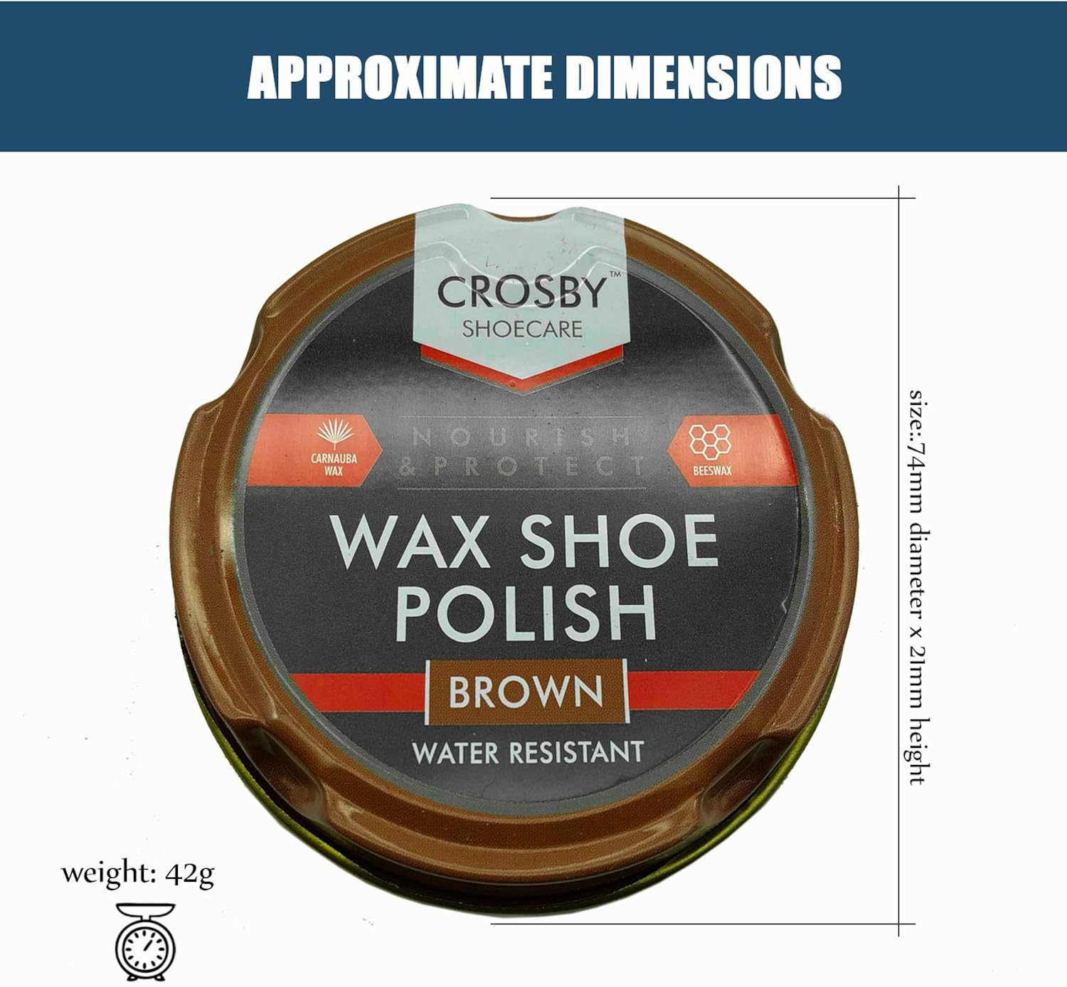 3pk Polish Wax Shoe Brown, 50ml - Image 4