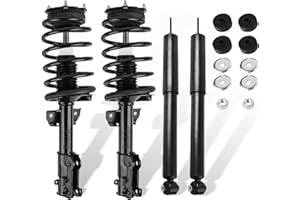 MOSTPLUS 4 Set Rear and Front Quick Complete Struts Shocks Absorbers 349026 172138 Compatible for 2005-2010 Ford Mustang Excludes Shelby Bullitt