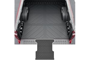 powoq 5.5FT Bed Mat Compatible with 2022-2026 Toyota Tundra Truck Bed Liner Cargo Mat TPE Cargo Liner Replacement for 2022 2023 2024 2025 2026 Toyota Tundra Accessories (5.5FT Bed Mat)