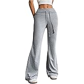 SHENHE Women's Drawstring Waist Bell Bottom Flare Leg Sweatpants Sports Causal Pants