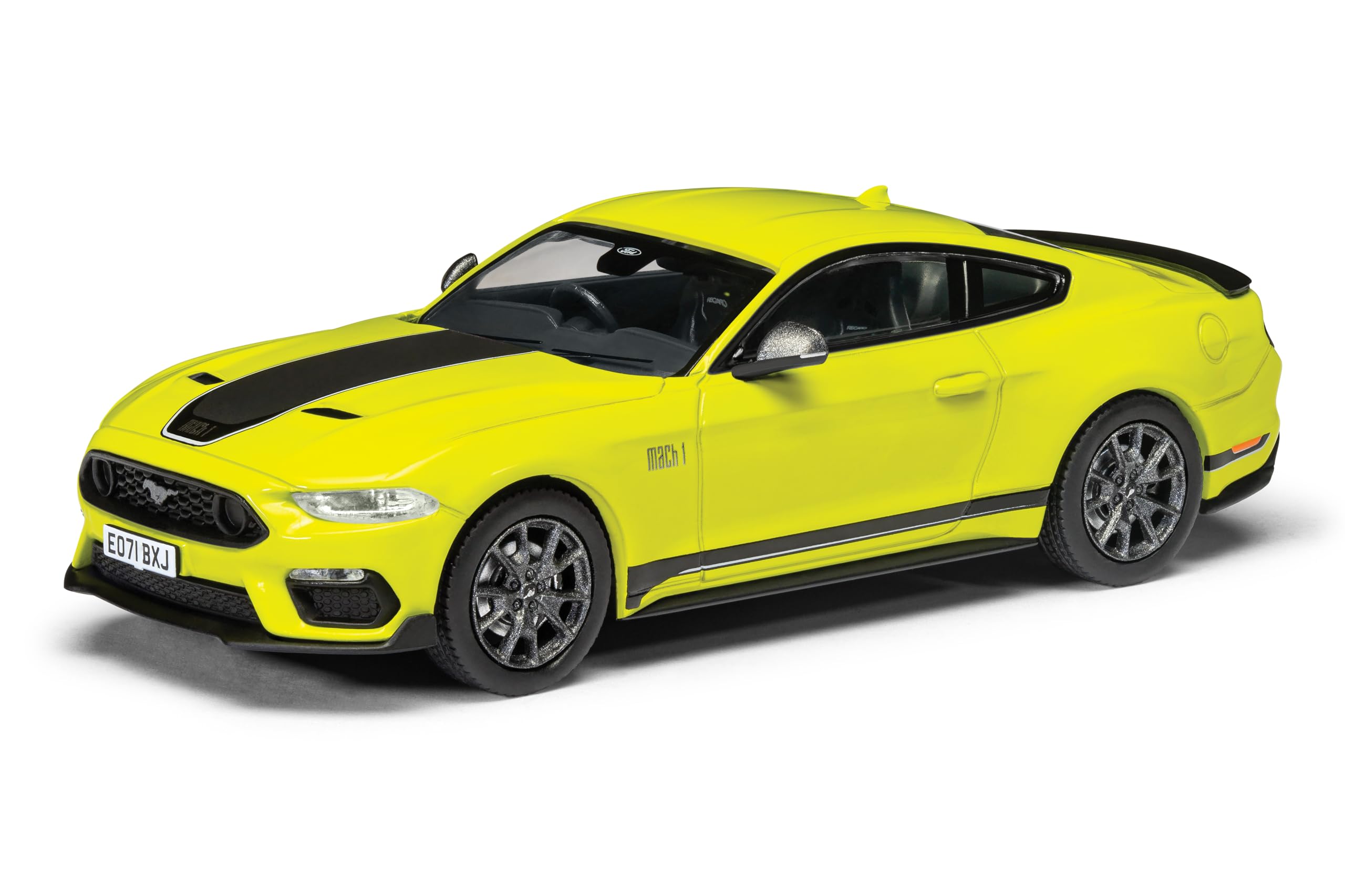Corgi Diecast Model Cars - VA15504 Ford Mustang Mk6 Mach 1, Grabber Yellow - Classic American Muscle Car Collectible for Men & Women - Die Cast Toy Models for Boys, Gift for Motor Enthusiasts