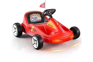 LIGIANT SAT ONE Electric Go Kart, 12V Ride on Car, Quick Assembly, Flashing Taillight, Bluetooth Music, Remote Control, Storytelling, Portable & Fun Anytime, Anywhere, Ideal First Ride for Kids