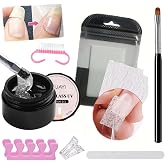 NovaCharm Nail Repair Kit - Split Nail Repair with Magical Silk Wraps, Quick Building Solid Nail Glue Gel, Nail File &amp; Shape Clips