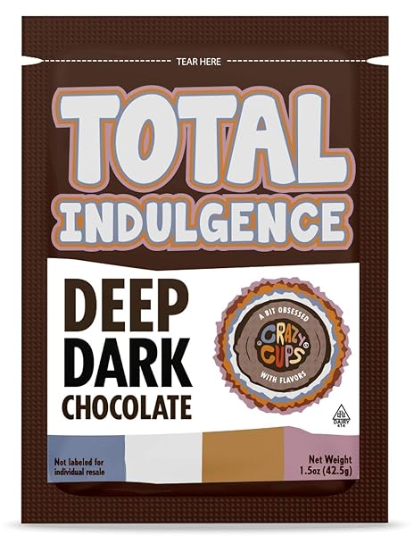 TOTAL INDULGENCE HOT CHOCOLATE MIX, INCLUDES 15 GOURMET HOT CHOCOLATE PACKETS BULK, DEEP DARK HOT COCOA MIX – 1.5 OUNCE (PACK OF 15)