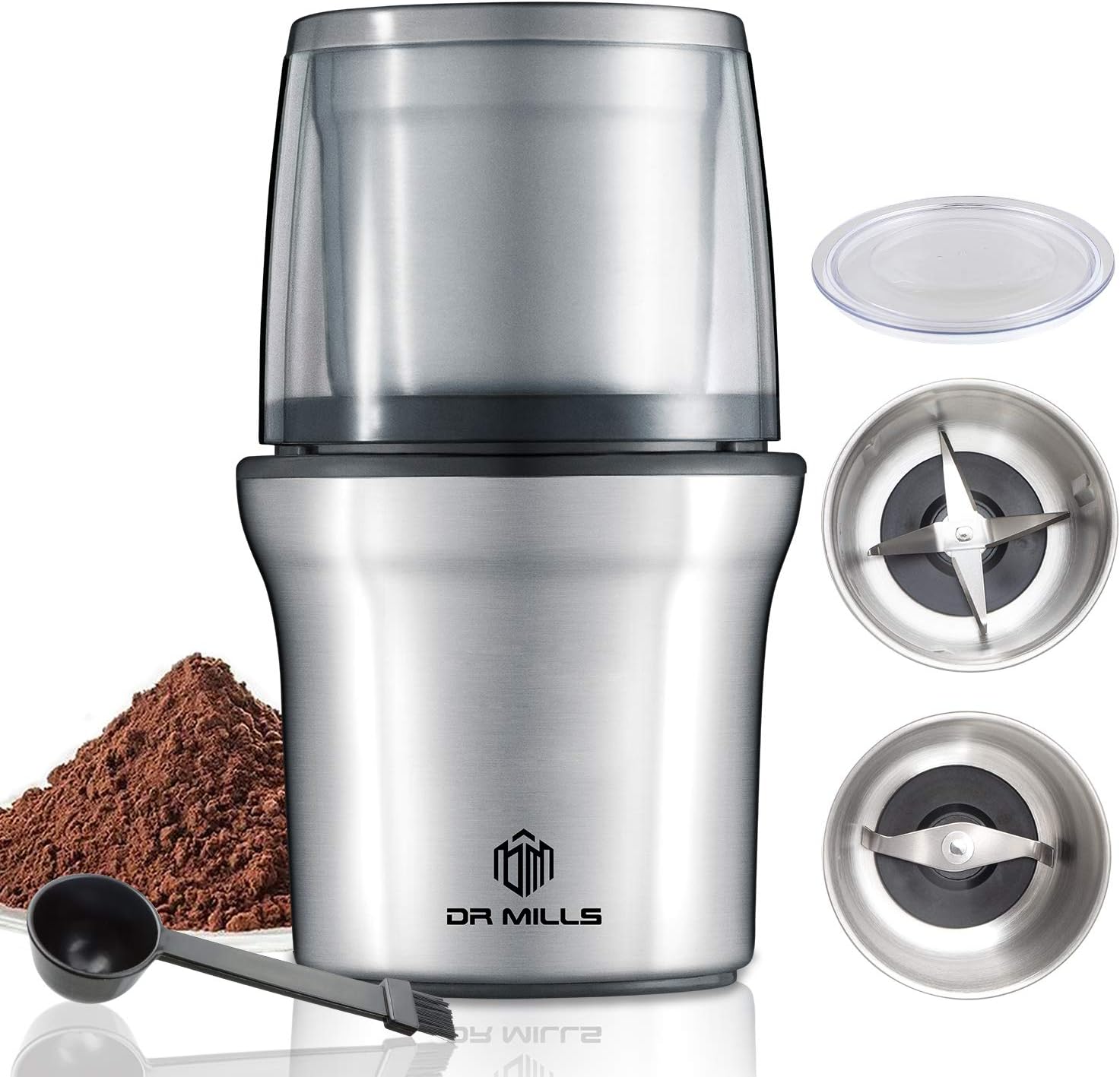 DR MILLS DM7412M Electric Dried Spice and Coffee Grinder, Grinder and