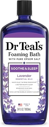Dr Teal's Foaming Bath Lavender 1L Relaxing Epsom Salt Scented Bath Soak