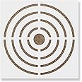 Bullseye Target Stencil - Gun & Paper Targets, Bullseye & Stencil
