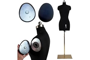lavandeform Female Sewing Mannequin, Size2 Professional Dress Form for Display and Tailor Design,Sewing Mannequin Foam Body for Pinning.Height Adjustable Torso with Stable Metal Base.(Black, 2)