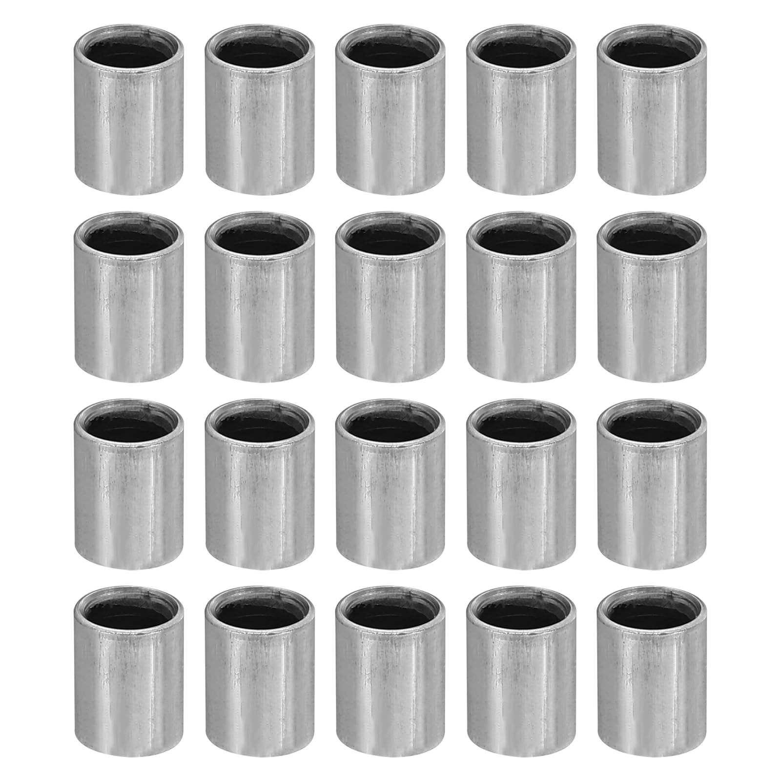 PATIKIL M5 Steel Spacers, 20 Pcs Metal Spacers Steel 5mm ID x 8mm OD x 8mm L Carbon Steel Spacer Screw Standoff Round for 1/5in or M5 Screw Bolts