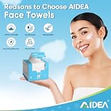AIDEA Face Towels Disposable 100 Ct (2 Box) Cleansing Wipes for Sensitive Skin view 5