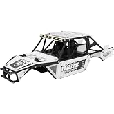 MEUS RACING Mantis24 Body with Roll Cage for Axial 1/24 SCX24 RC Crawler (White)