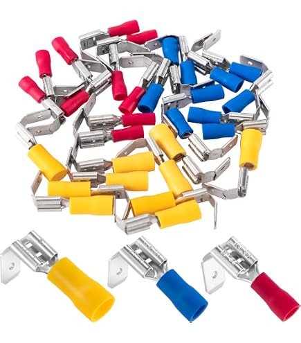 Flachstecker Verteiler 2-Wege – 30 Stück, Doppel-Piggyback-Stecker Aus Messing, Quick Disconnect, 6mm, Für Kfz & Elektronik