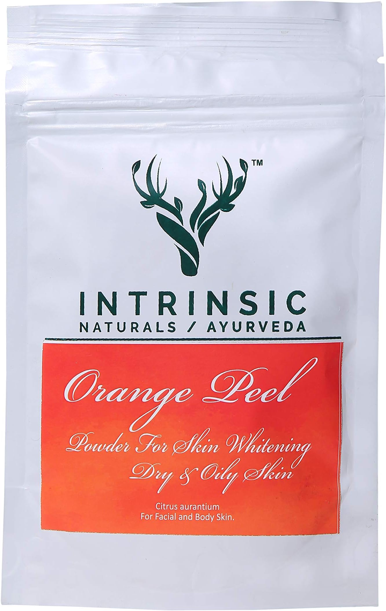 Intrinsic Orange Peel Powder for Skin Whitening and As a Toner (100g)