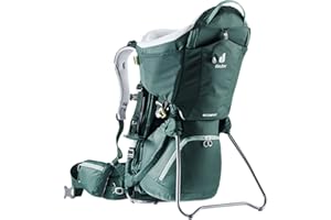 Deuter Kid Comfort Child Carrier and Backpack for Travel & Hiking with Toddlers - Forest