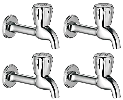 Snowbell Long Body Continental Brass Chrome Plated - Set of 4