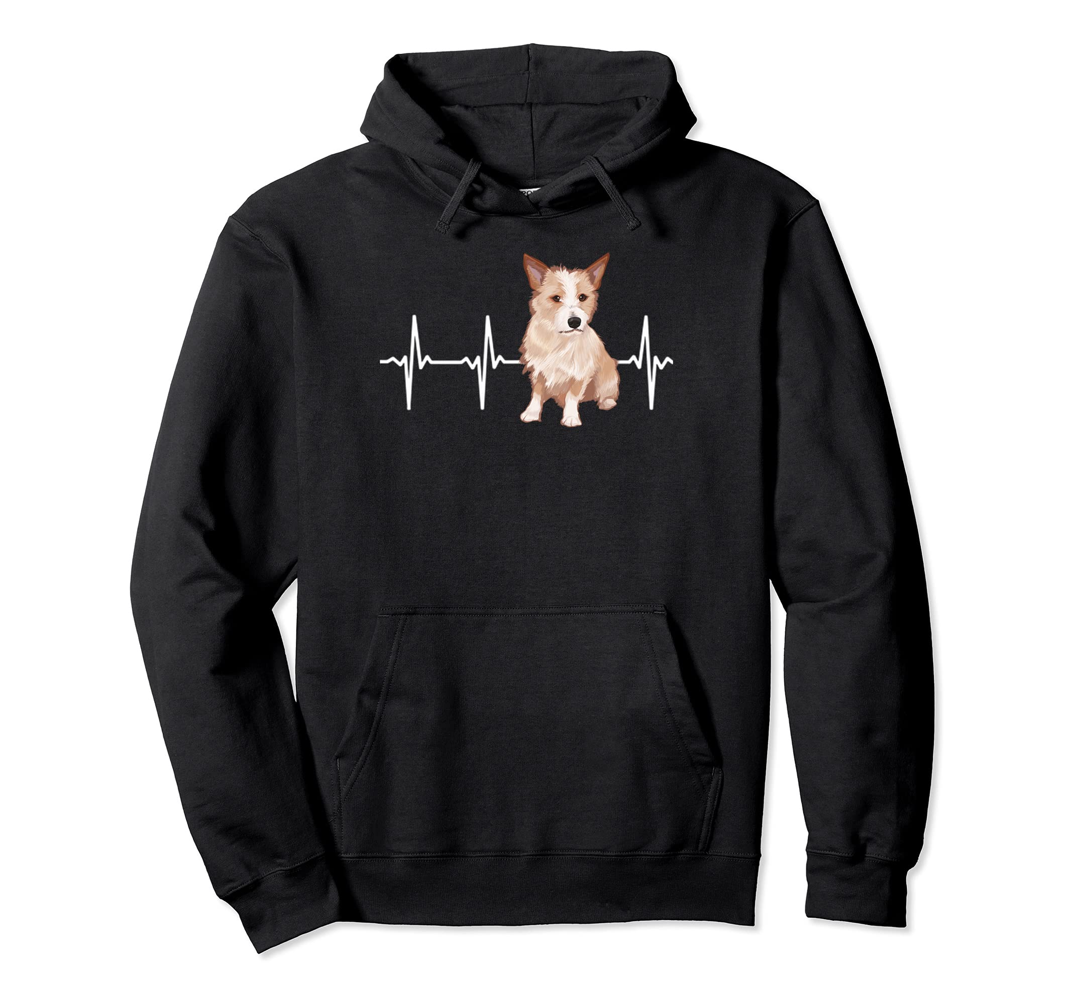 Portuguese Podengo Pequeno Heartbeat Dog Lover Pullover Hoodie