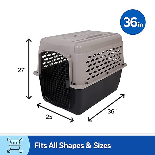 Petmate Vari Dog Kennel Portable Dog Carriers Crates for Large Dogs,  Airline-Friendly, Durable Plastic, Pe