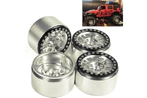 BENEDICT HARRY 4X 2.2 Alloy Beadlock Wheel Rims w/Hubs for 1/10 RC Wraith D90 35mm Width#7