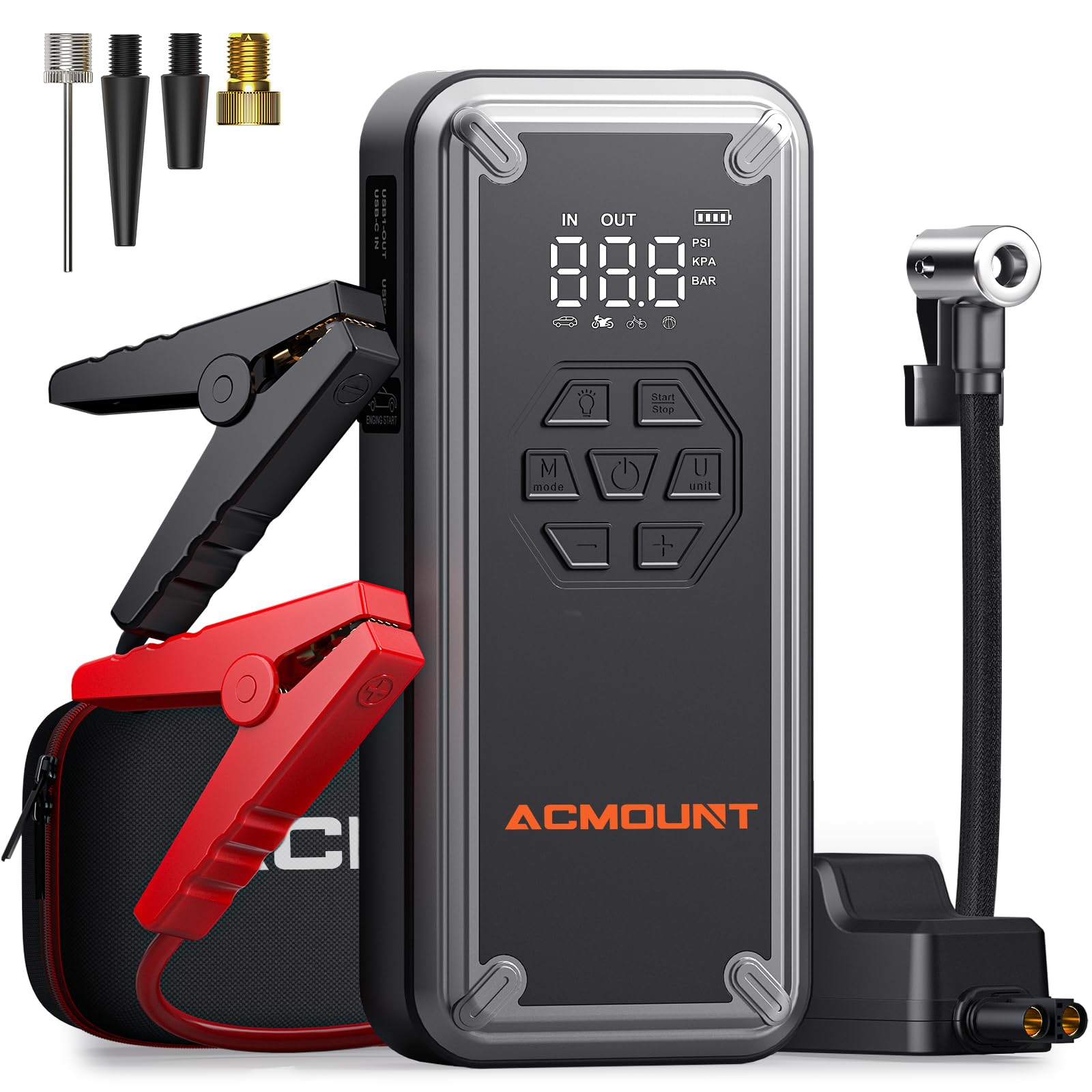 Acmount W160 Jump Starter with Air