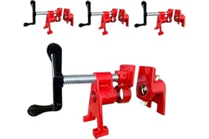 HimaPro 4-Pack 3/4 Inch H-Style Professional Pipe Clamp Set - Designed For Woodworking, Carpentry, Home Improvement, and DIY Jobs