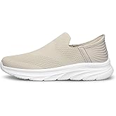 BQQ Men's Slip-On Sneakers Lightweight Non Slip Walking & Workout Shoes Breathable Casual Tennis Shoes