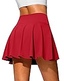 SANTINY 14" Tennis Skirt Golf Skorts with Pockets