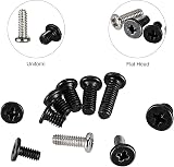 FandWay 500Pcs M2 M2.5 M3 Laptop Computer Screws Kit Phillips Flat Head Carbon view 6