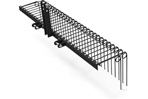 YITAMOTOR 72" Tow Behind Landscape Rake, 3 Point Quick Hitch Lawn Dethatcher Rakes with 32 Steel Tines for Category 1 Tractors, Heavy Duty Powder Coated Finish Tools for Leaves, Pine Needles, Straw