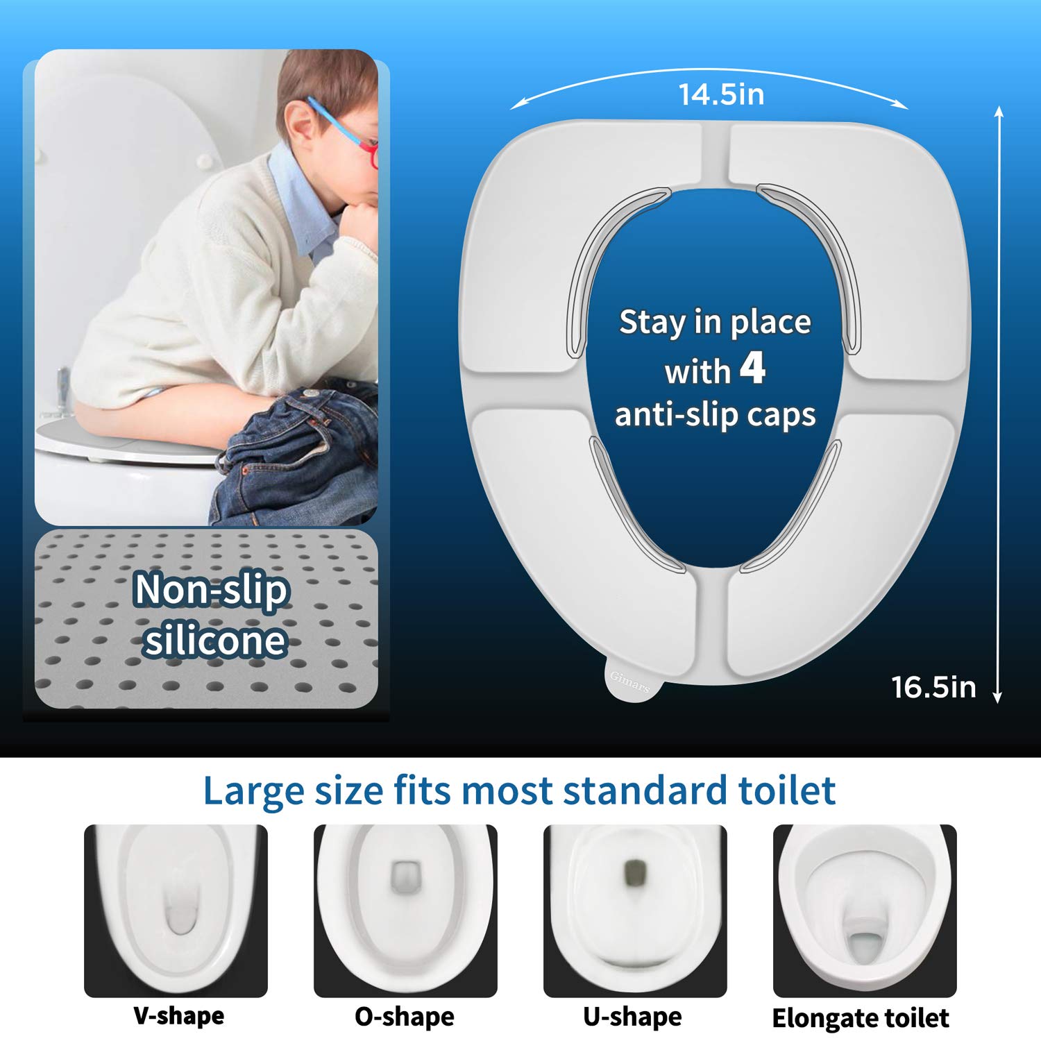 Gimars Newest Reusable Silicon Folding Public Adults Teens Travel