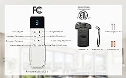 Ceiling Fans with Lights and Remote,42 Inch Unique