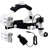 KASHSURG Surgical Headlight Dental Headlamp Wireless Portable Cold LED Light Source Ent Endoscopy 10W (Adjustable Focus of Light)