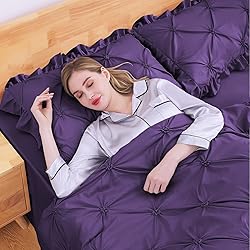 JOLLYVOGUE King Size Comforter Set 7 Pieces, Purple