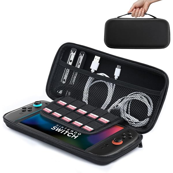 Nintendo Switch 2 レシート付き　ケース付き Amazon.com: amCase Carry Case witch 2 Pack OneTouch Screen