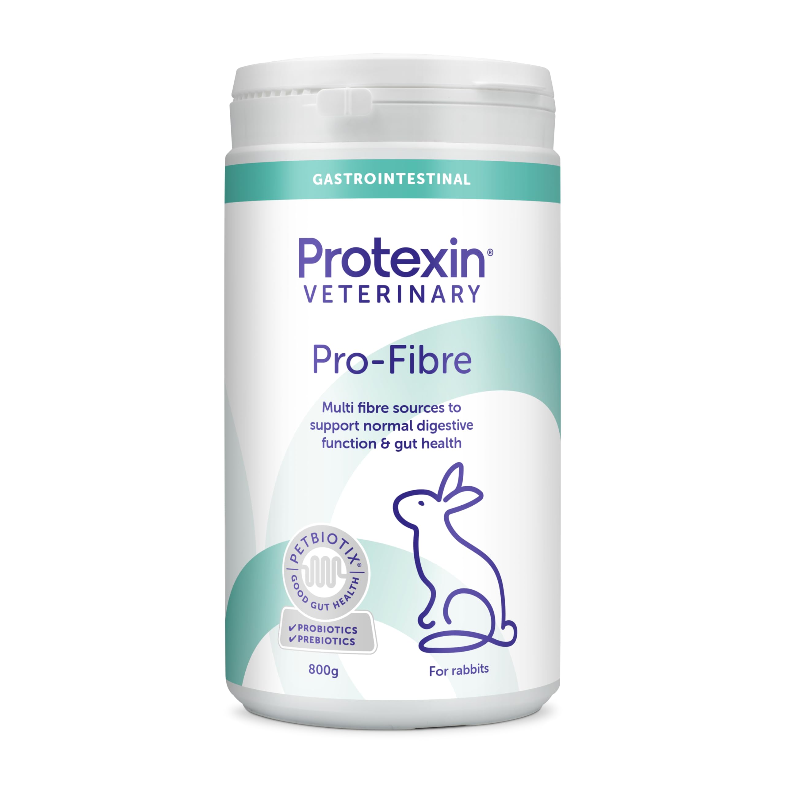 Protexin Veterinary Pro-Fibre for Rabbits – High Fibre Pellets with Probiotics & Prebiotics – Supports Normal Digestive Function & Gut Health – Dandelion Flavour – 800g